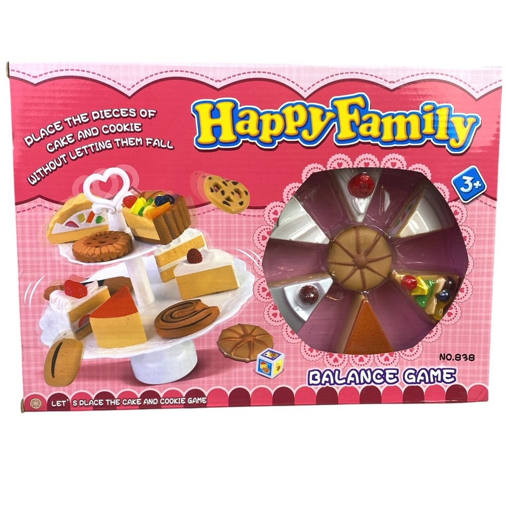 Happy Family Balance Game Cake and Cookie Stacking Toy for Kids Ages‎ 3+